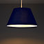 Colours Eos Navy Tapered Light shade (D)305mm