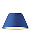 Colours Eos Navy Tapered Light shade (D)305mm