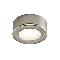Colours Esmo Brushed Chrome effect Mains-powered LED Neutral white Under cabinet light IP20