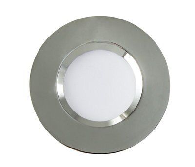 Colours Etana Chrome effect Adjustable LED Warm white Downlight 5.5W IP65