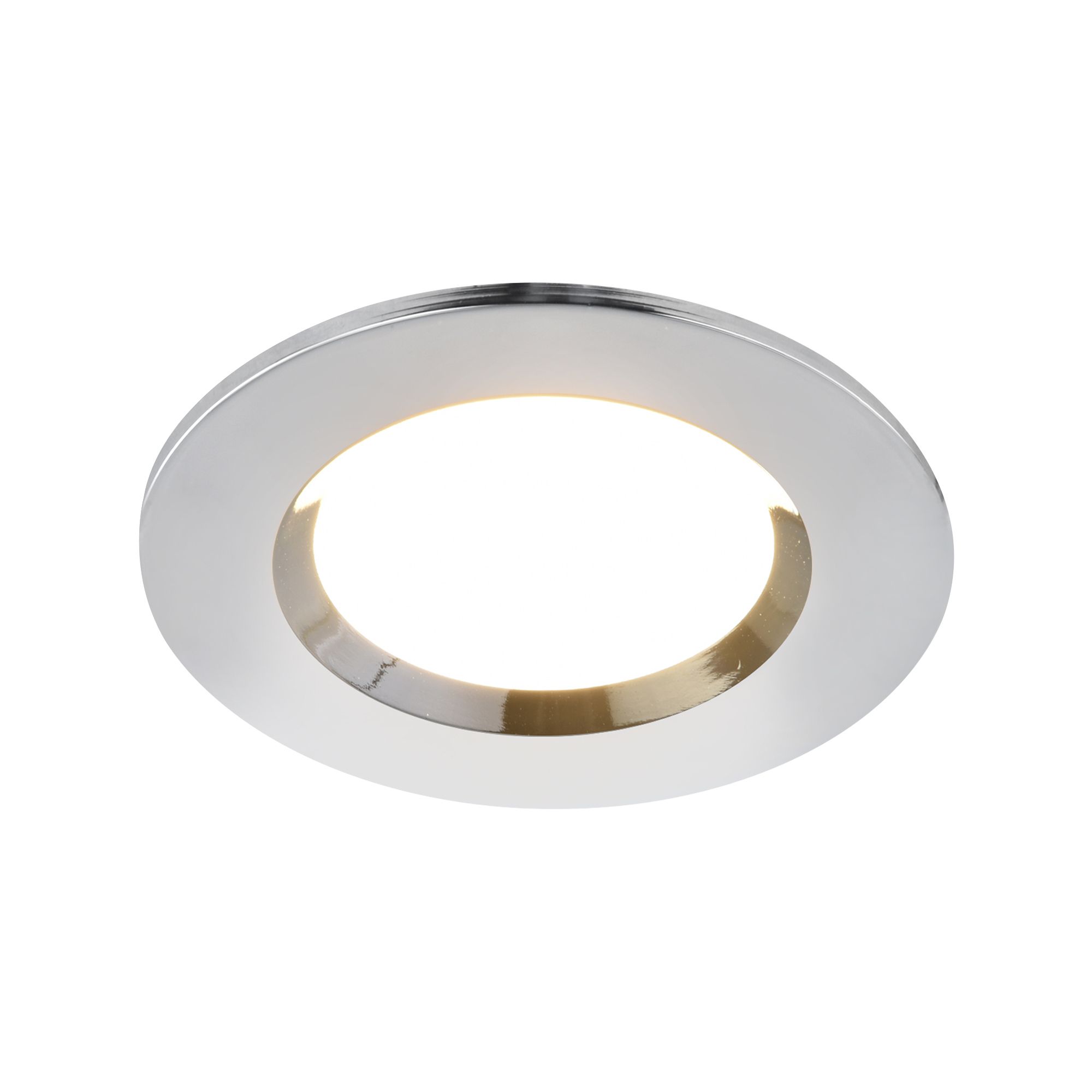 Colours Etana Polished White LED Cool white Downlight 4.7W IP65, Pack of 3