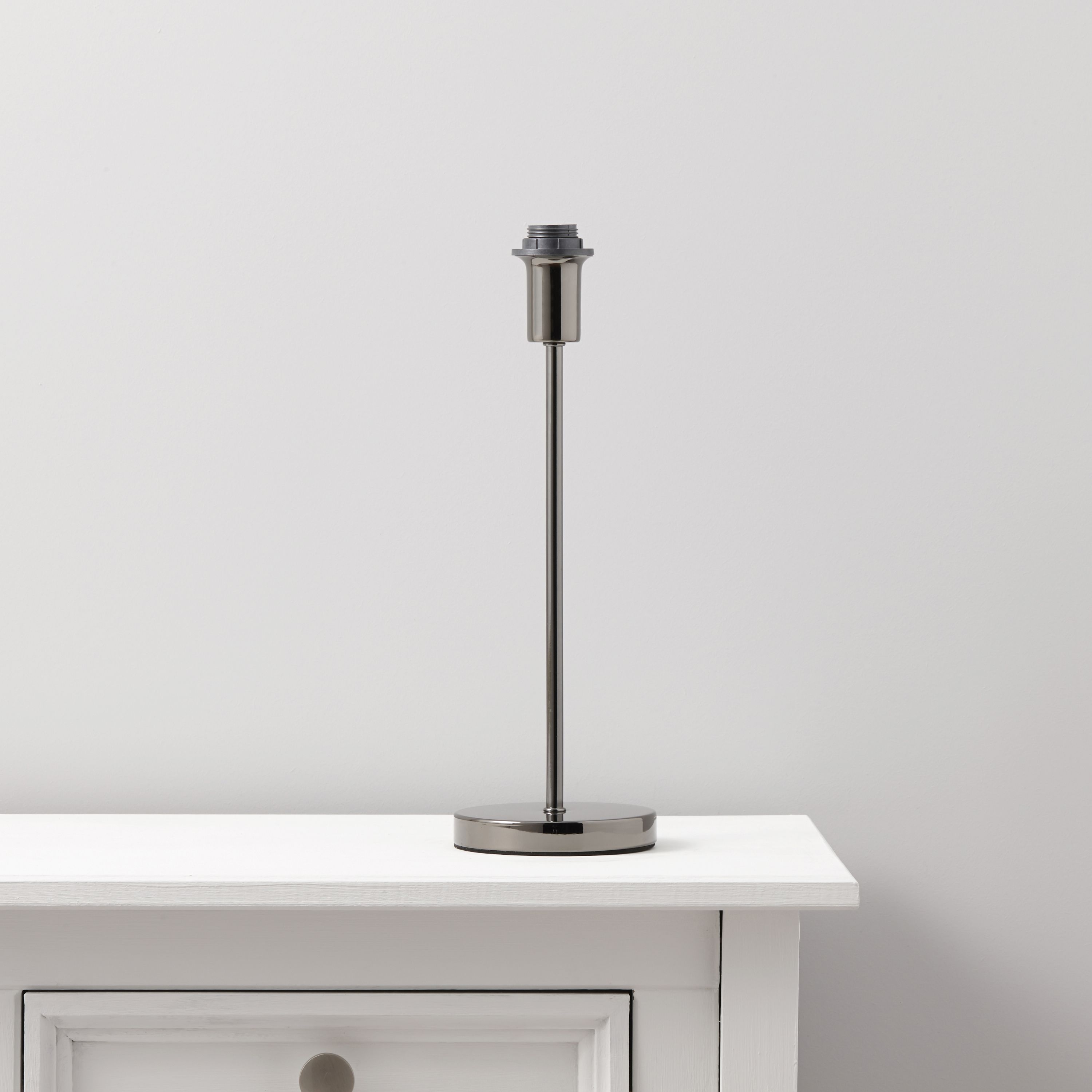Colours Evinos Matt Chrome effect Table lamp base