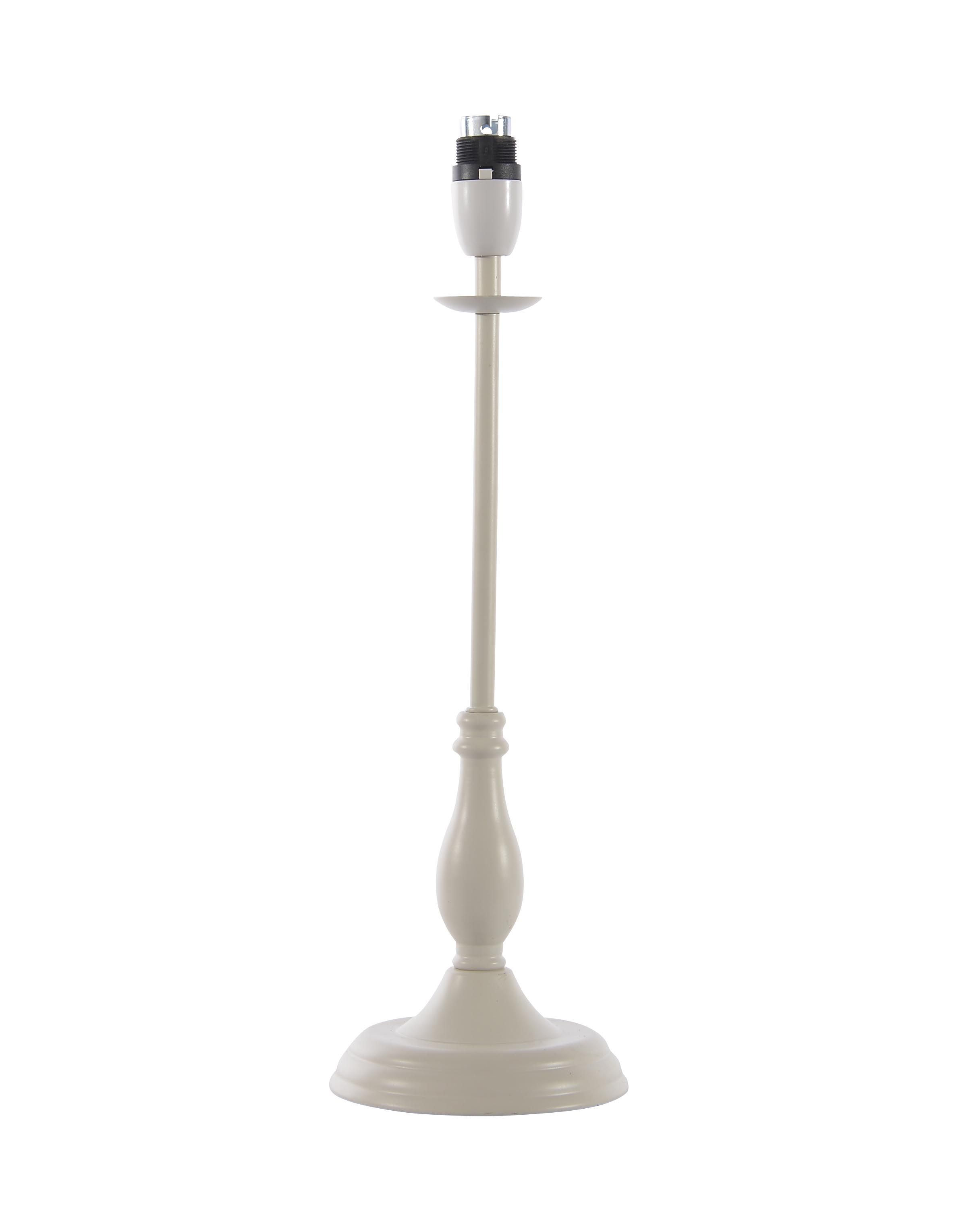 Colours Evitta Elegant Matt Cream Halogen Table lamp base