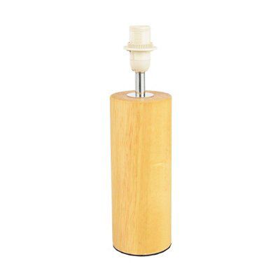 Colours Ezra Matt Oak effect Table lamp