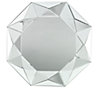 Colours Facet Clear Octagon Frameless Unframed mirror (H)850mm (W)850mm