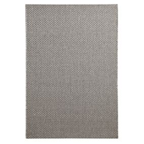 Colours Fearne Grey Medium Indoor & outdoor Rug, (L)170cm x (W)120cm