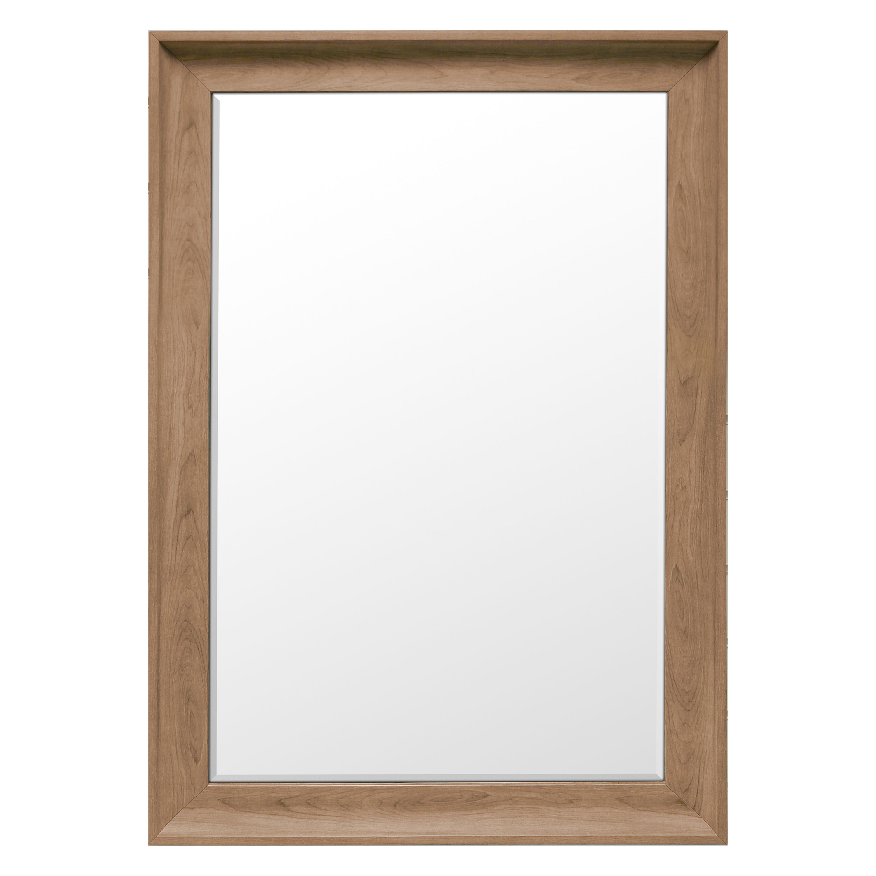 Colours Felton Oak effect Rectangular Wall-mounted Framed Mirror, (H)10.4cm (W)73.5cm