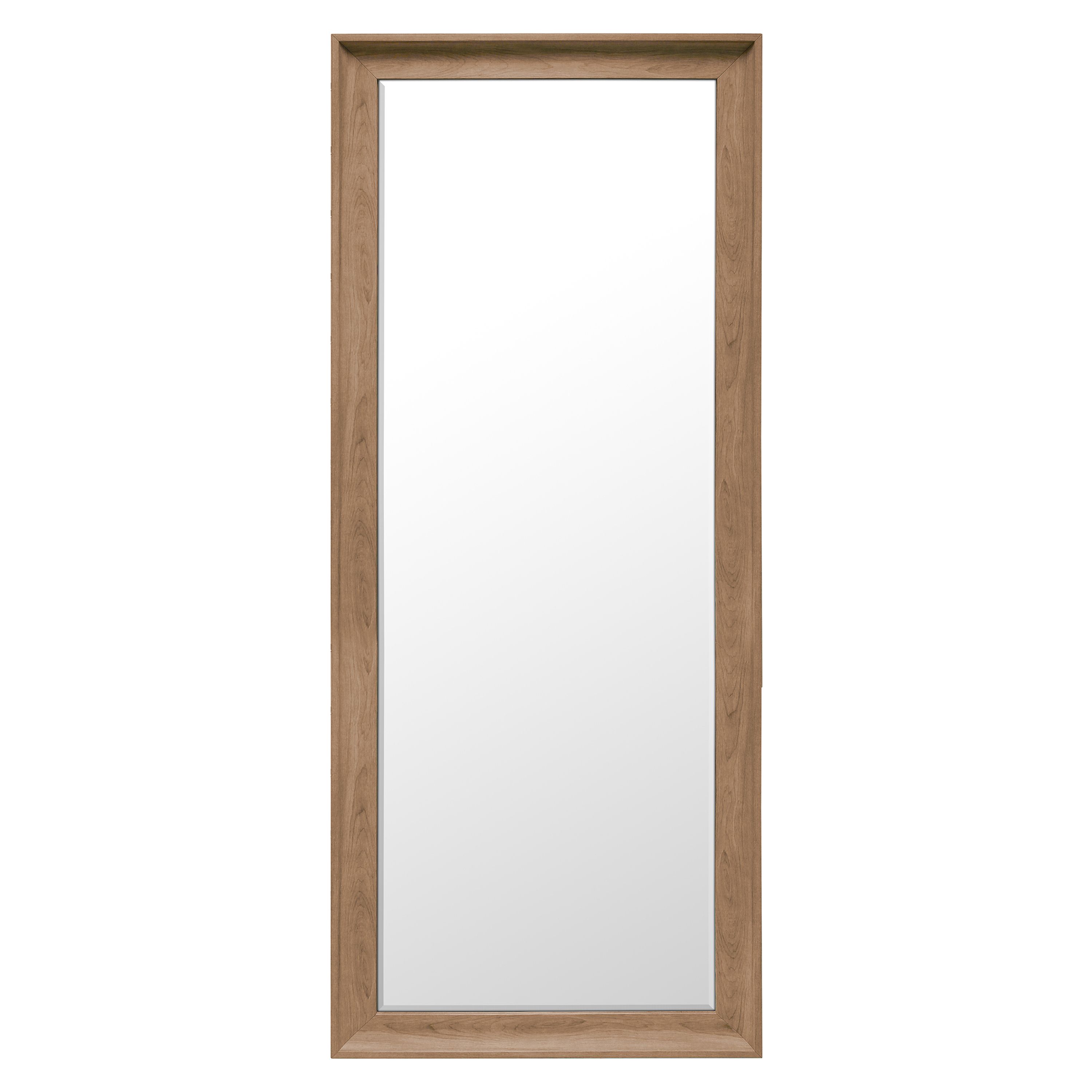 Colours Felton Oak effect Rectangular Wall-mounted Framed Mirror, (H)152.5cm (W)63.5cm