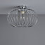 Colours Filum Brushed Chrome effect Ceiling light
