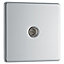 Colours Flat Polished chrome effect Coaxial socket