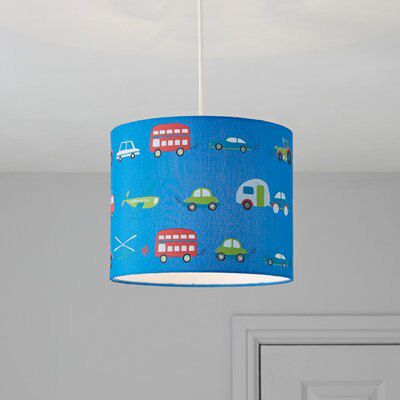 Blue lamp outlet shade b&q