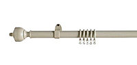 Colours Gael Gold effect Extendable Curtain pole, (L)1200mm-2100mm, (L)2.1m