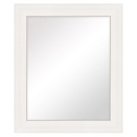 Colours Ganji White Curved Framed Mirror, (H)62.6cm (W)2.2cm