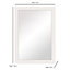 Colours Ganji White Curved Wall-mounted Framed Mirror, (H)104cm (W)74cm
