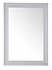 Colours Ganji White Curved Wall-mounted Framed Mirror, (H)104cm (W)74cm