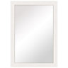 Colours Ganji White Rectangular Framed mirror, (H)104cm (W)74cm