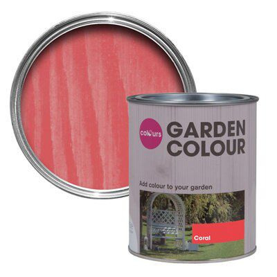 Colours Garden Coral Matt Wood stain, 750ml
