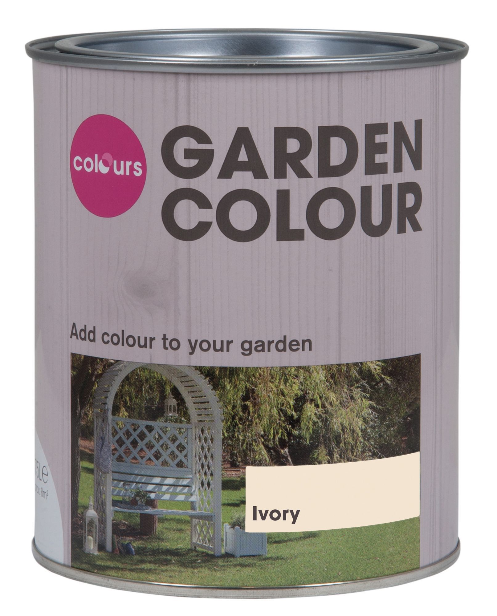Colours Garden Ivory Matt Wood stain, 750ml