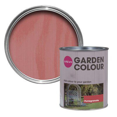 Colours Garden Pomegranate Matt Wood stain, 750ml