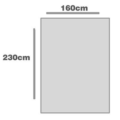 Colours Georgette Beige Large Rug, (L)230cm x (W)160cm