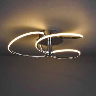 Alani chrome effect 3 on sale lamp ceiling light