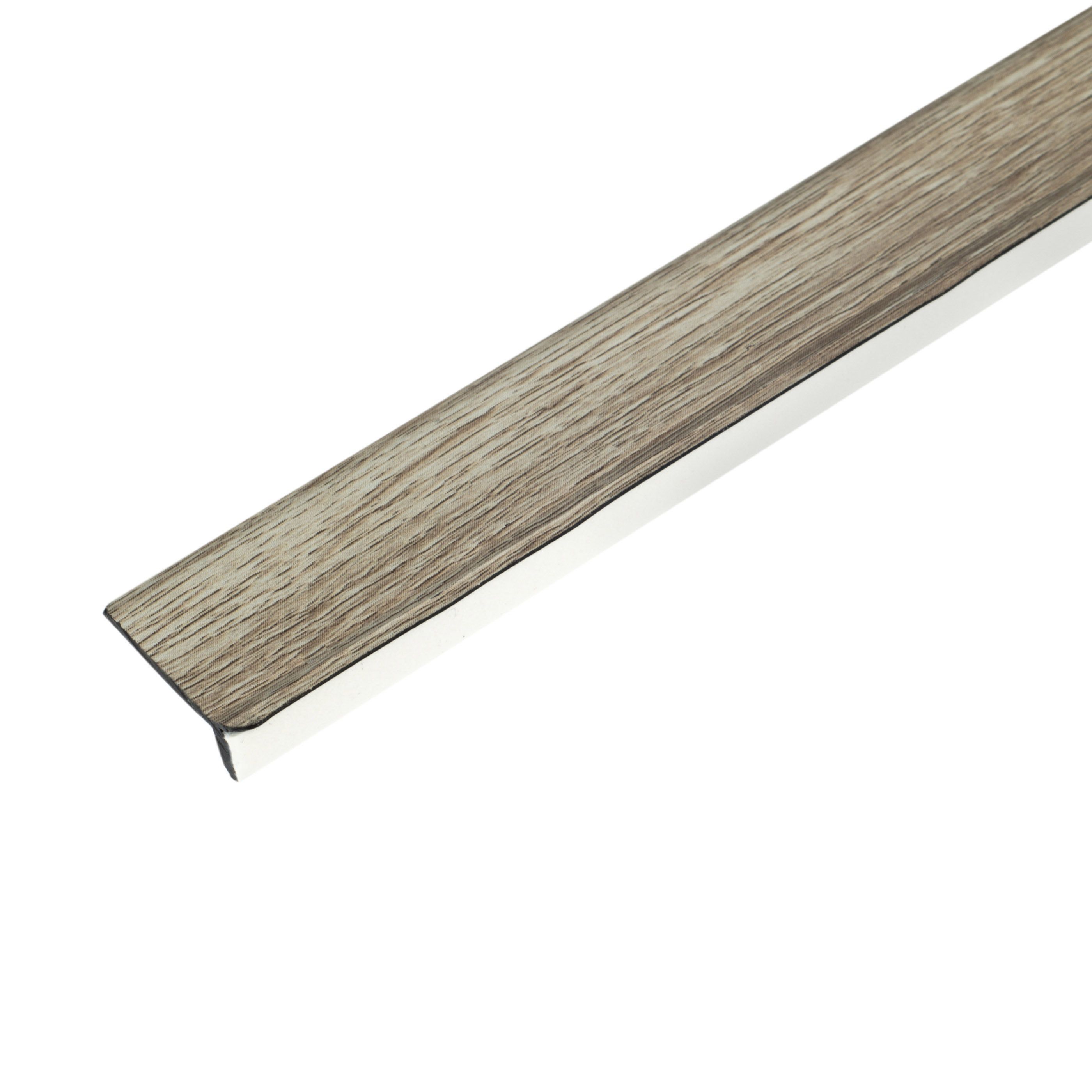 Colours Gloss Oak effect Floor edge trim, 200cm DIY at B&Q