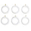 Colours Gold effect White Curtain ring (Dia)35mm