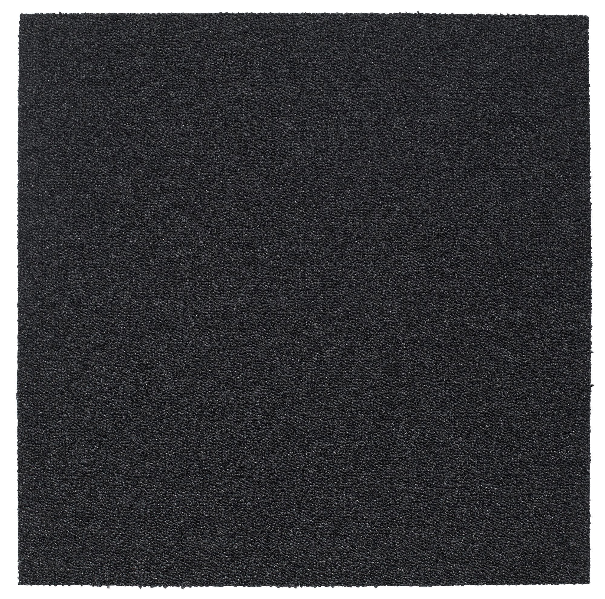 Colours Graphite Loop Carpet tile, (L)500mm x (W)500mm