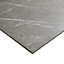 Colours Grey Matt Marble effect Porcelain Indoor Wall & floor Tile, Pack of 3, (L)595mm (W)595mm