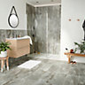 Colours Grey Matt Stone effect Porcelain Indoor Wall & floor Tile, Pack of 6, (L)600mm (W)300mm