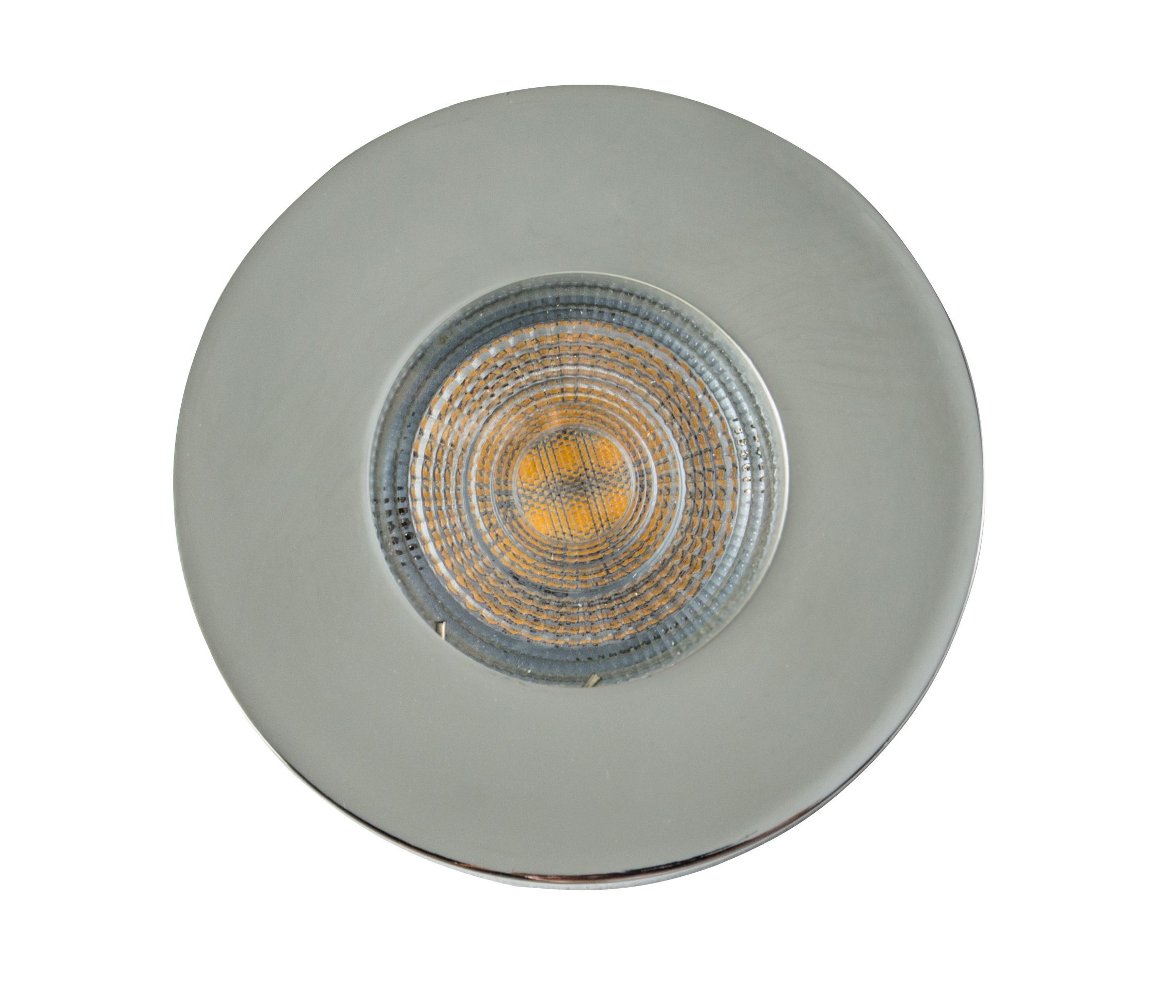 Colours Hades Chrome effect Non-adjustable LED Warm white Downlight 5W IP65