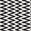 Colours Haillie Black & white Chevron Door mat, 75cm x 45cm
