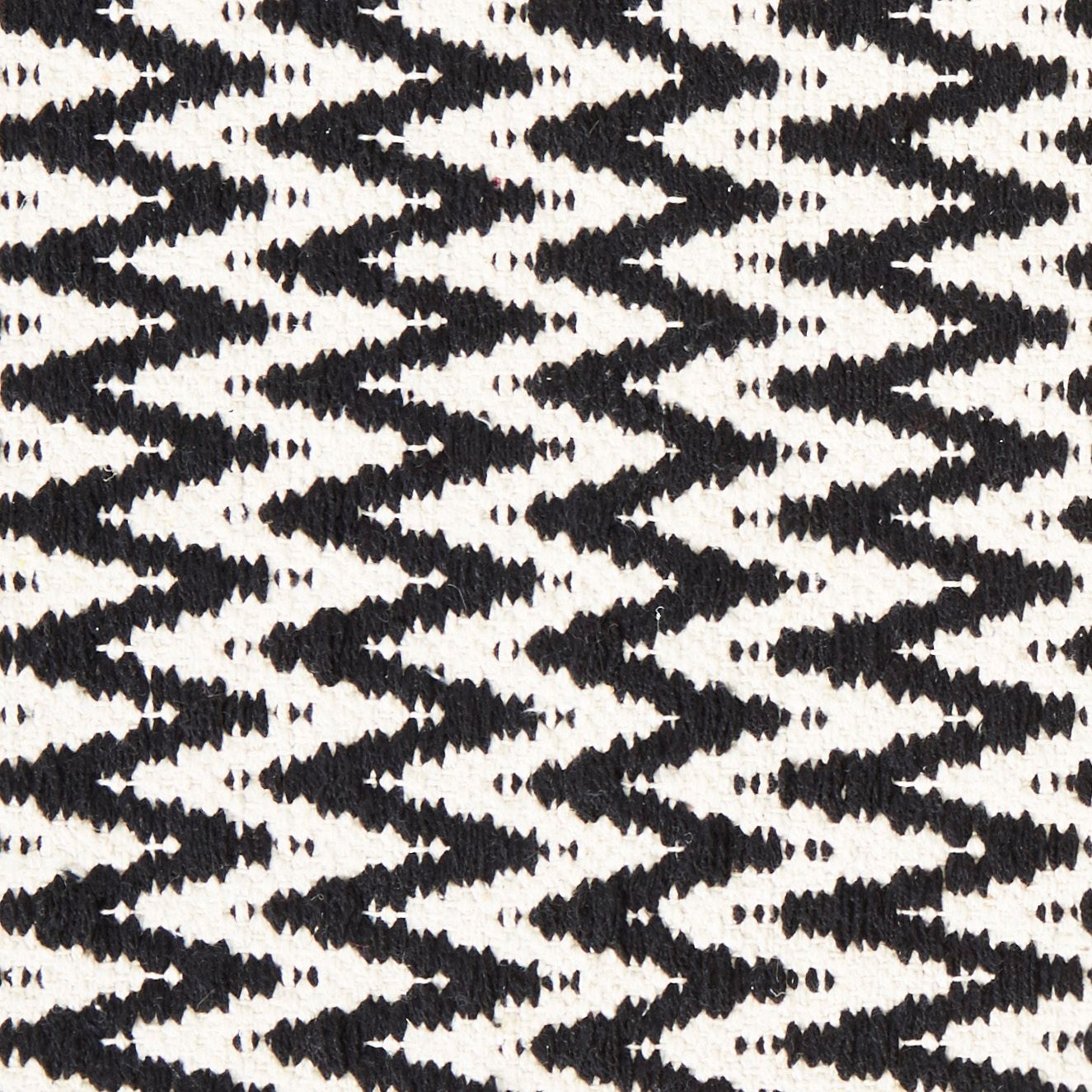 Colours Haillie Black & white Chevron Door mat, 75cm x 45cm