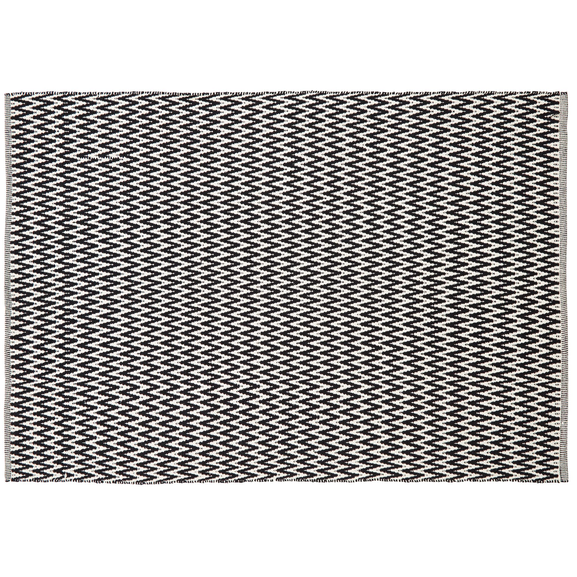 Colours Haillie Black & white Geometric Large Rug, (L)230cm x (W)160cm