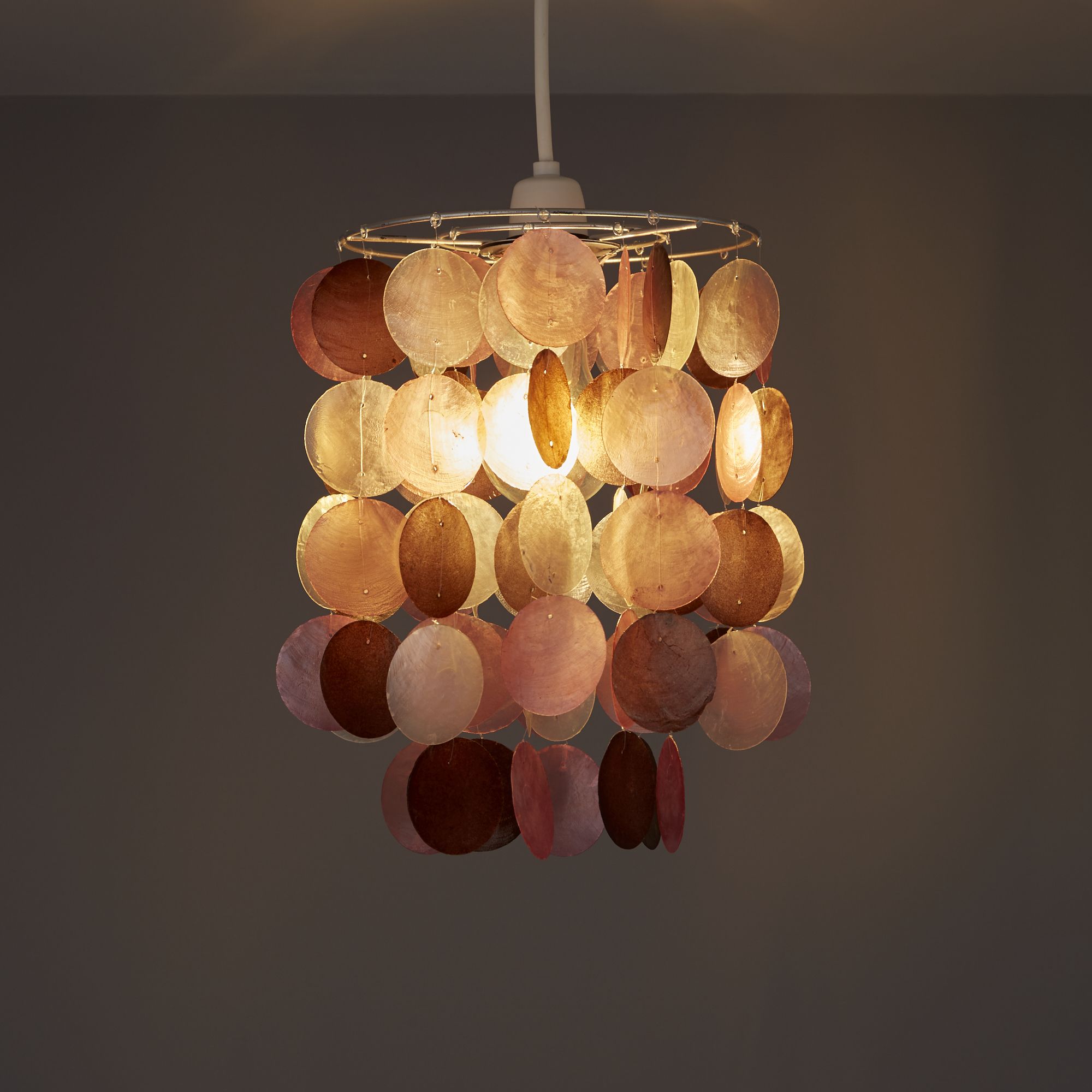 Colours Hamun Pink 2 tier Light shade (D)180mm | DIY at B&amp;Q