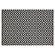 Colours Harrieta Geometric Black & white Rug (L)1.7m (W)1.2m