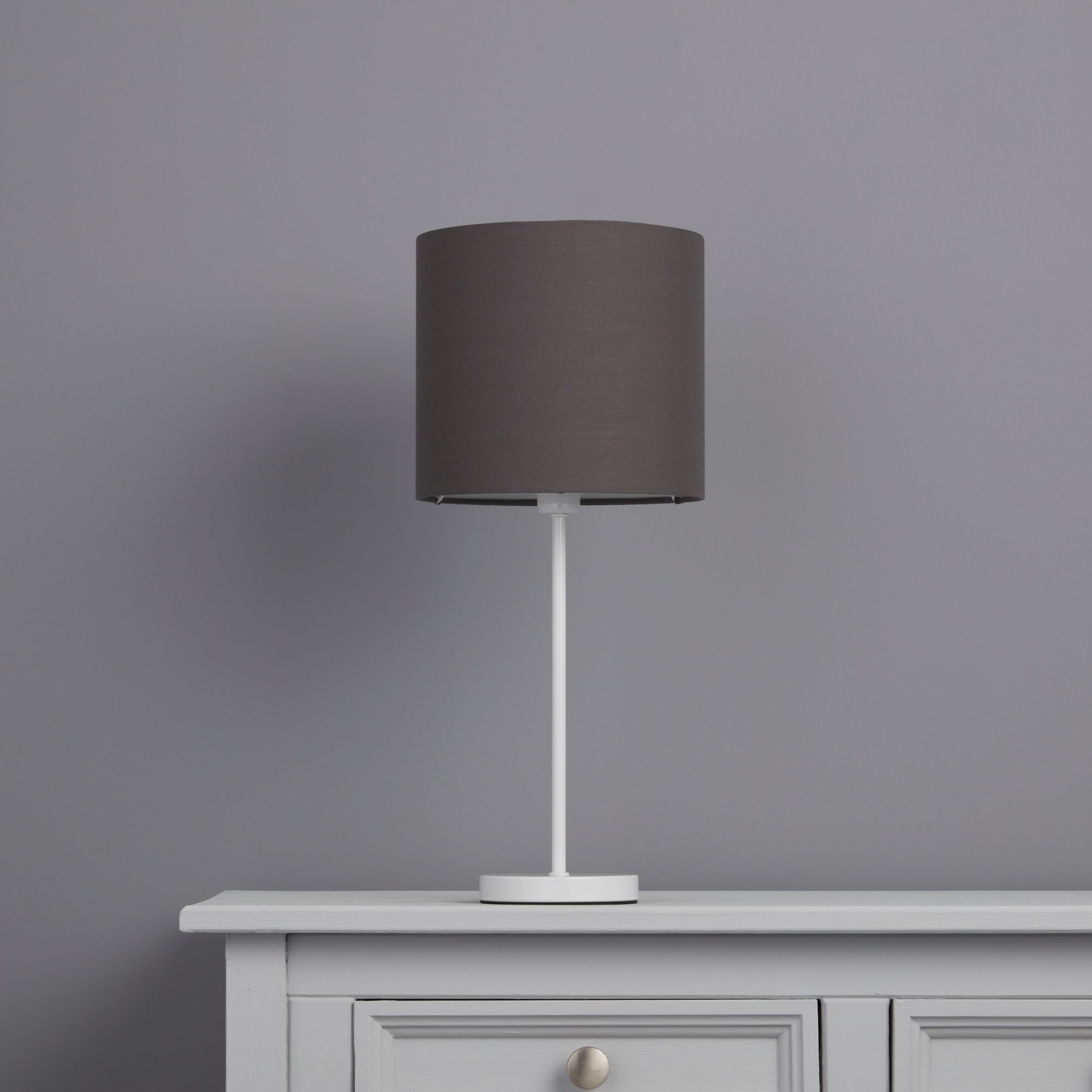 Colours Haymarket Anthracite Light Shade (D)200mm | DIY At B&Q