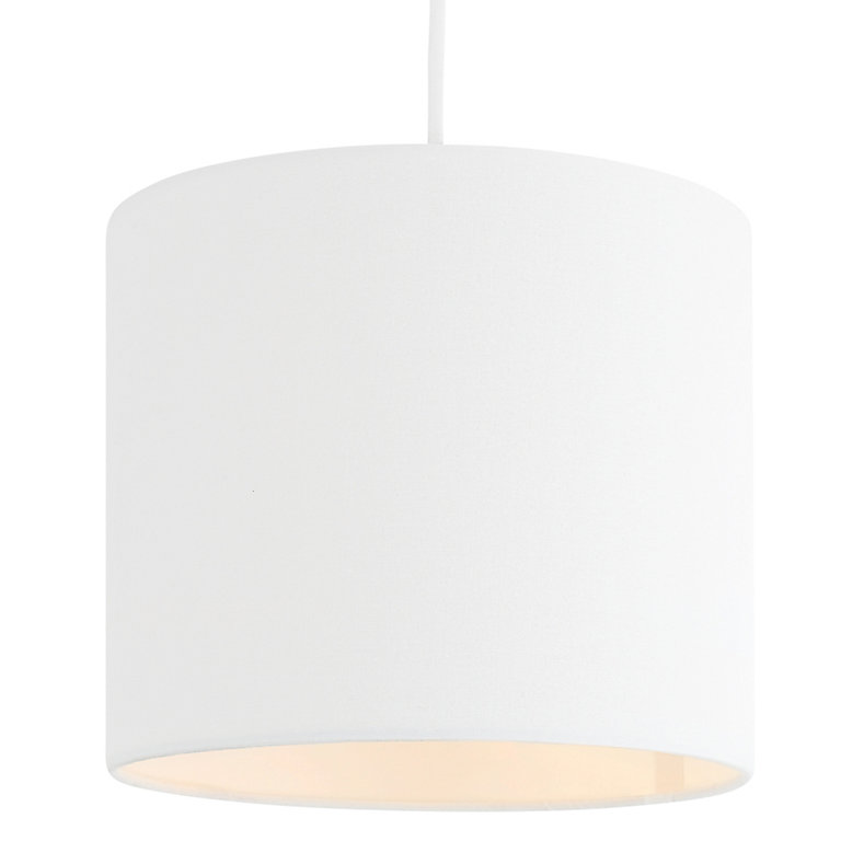 Colours Haymarket White Light Shade D, Lamp Shades White And Gold