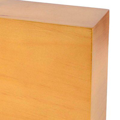 Colours Hector Matt Oak effect Table lamp