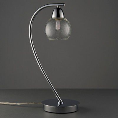 Colours Hester Bubble Chrome effect Halogen Table light