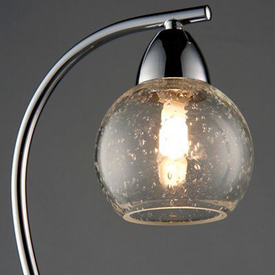 Colours Hester Bubble Chrome effect Halogen Table light