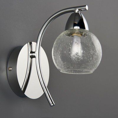 Colours Hester Chrome effect Wall light