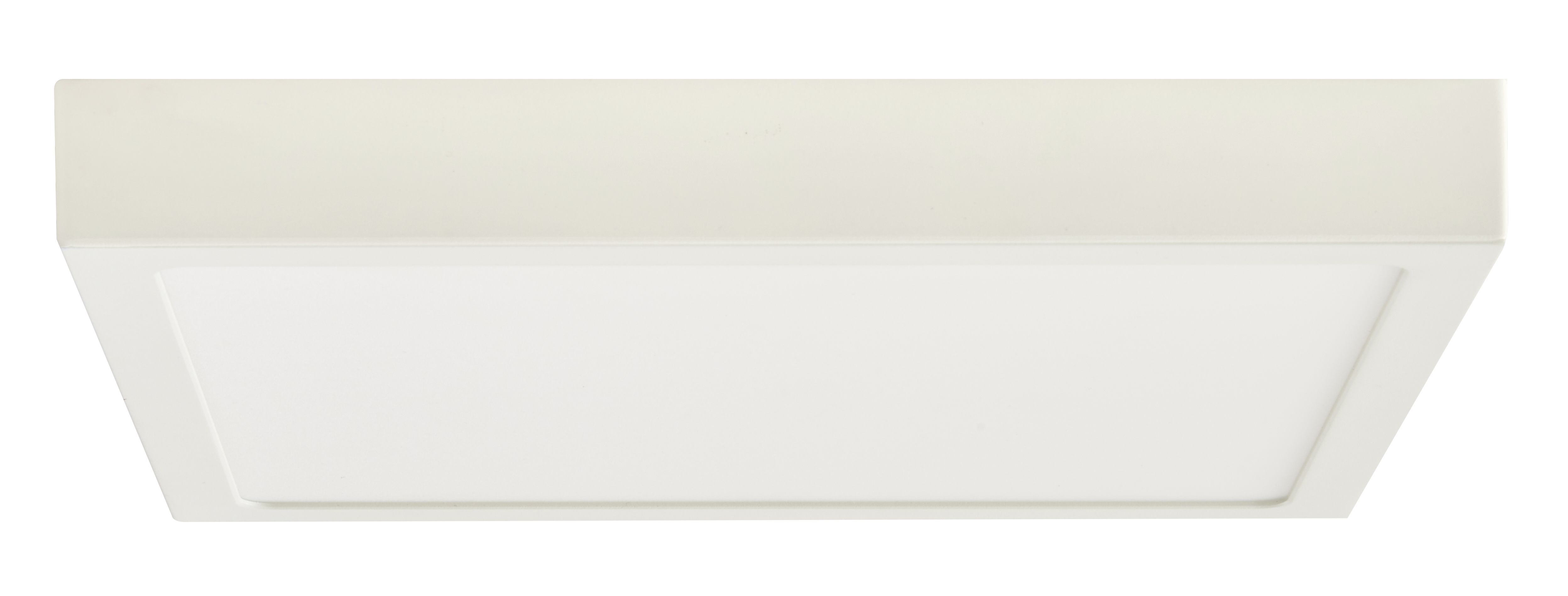 Colours Hestia Brushed Metal & plastic White LED Ceiling light