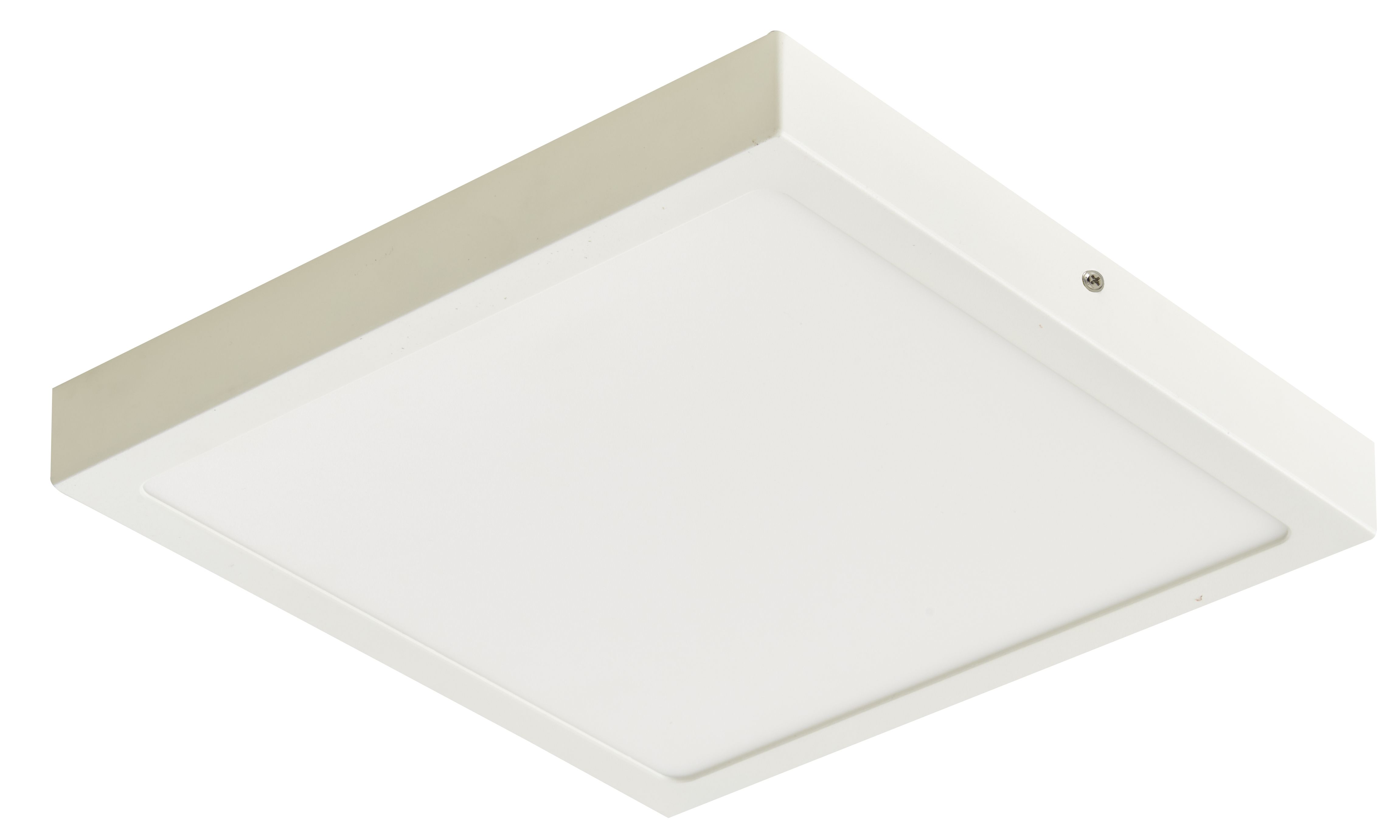 Colours Hestia Brushed Metal & plastic White LED Ceiling light