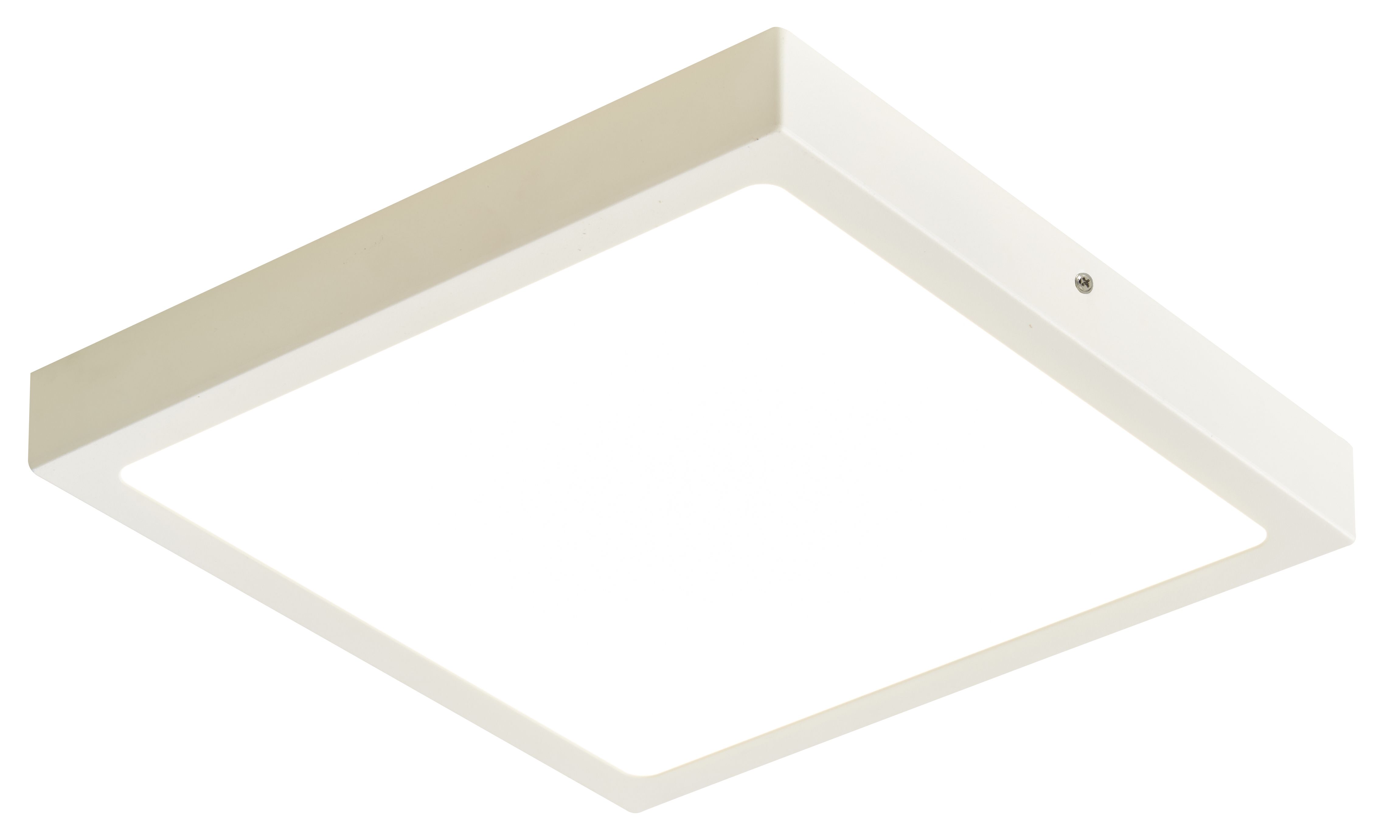 Colours Hestia Brushed Metal & plastic White LED Ceiling light