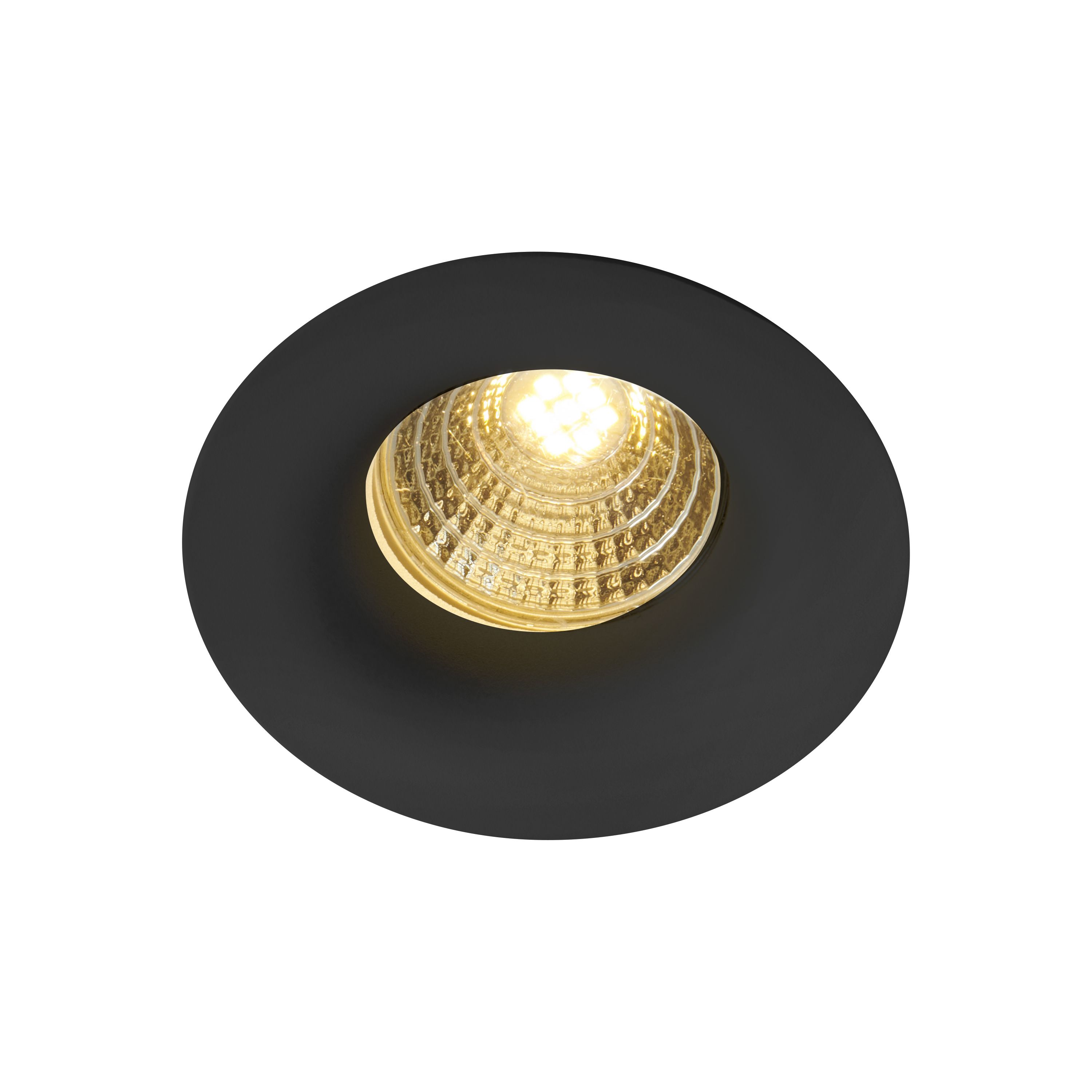 Colours Hobson Black LED Warm white Downlight 6.1W IP20