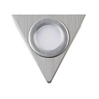 Colours Huetter Brushed Chrome effect Mains-powered LED Under cabinet light IP20