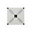 Colours Hydrolic Black & white Matt Calisson Concrete effect Porcelain Wall & floor Tile Sample