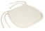 Colours Iberis Ivory Plain Seat pad (L)36cm x (W)37cm