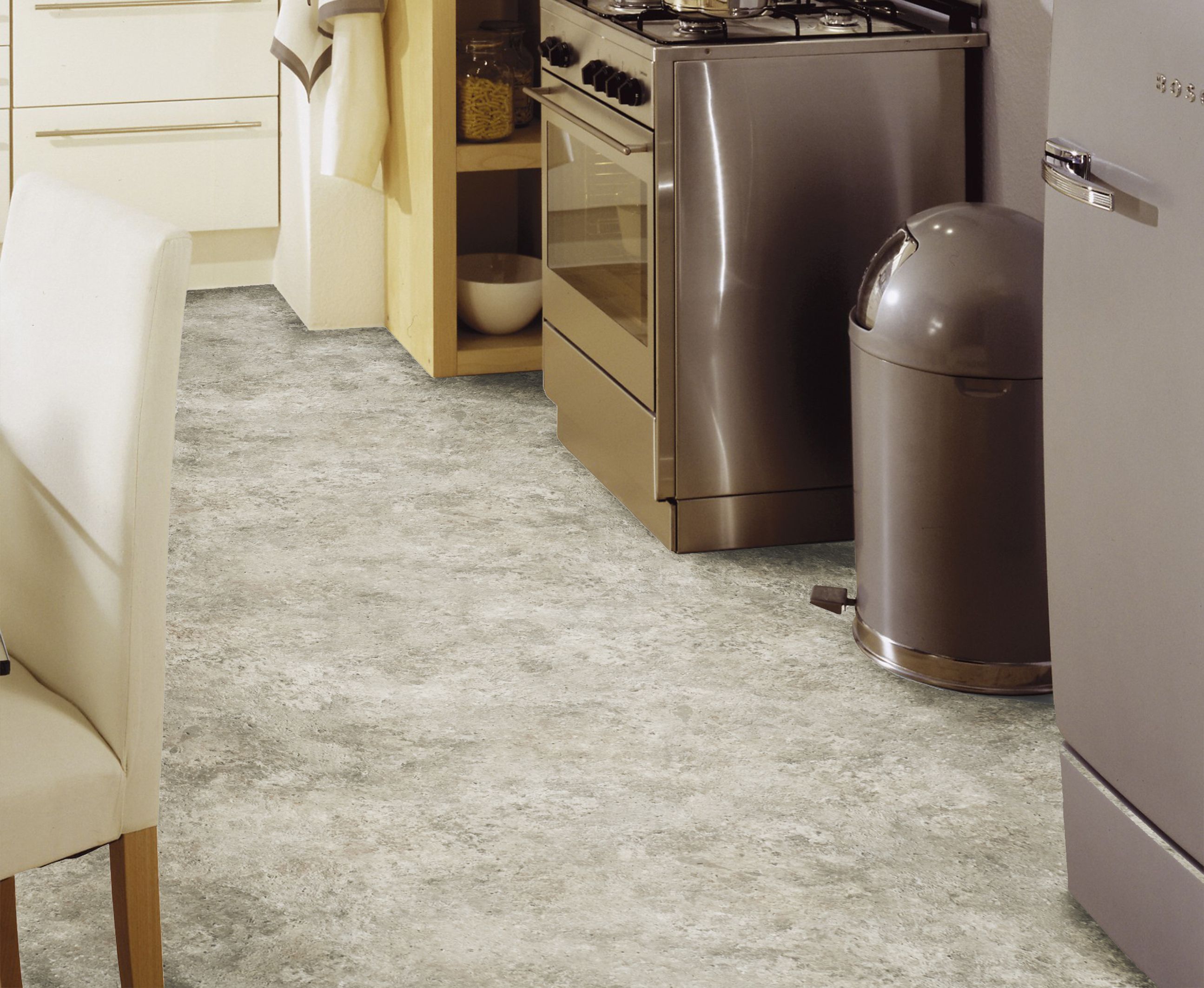 Colours Imoeria Grey Stone effect Vinyl flooring